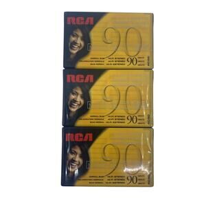 RCA Hi-Fi Stereo RC90 Blank Cassette Tapes Lot of 3 New Audio Recording Tape